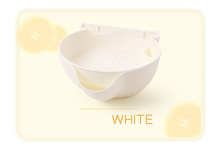 Bowl de plástico para fruta desmontable Placa de drenaje plato de dulces semillas de melón de contenedor para postres bastidor móvil partidario: Blanco