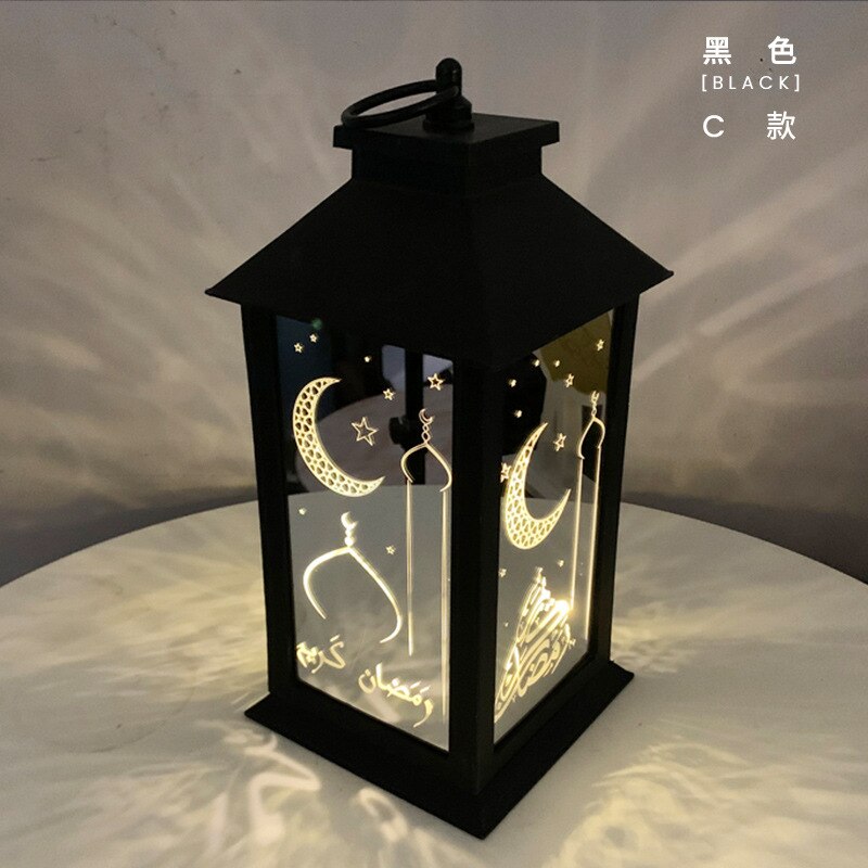 Newset Eid Mubarak Ramadan Decoraties Voor Huis Paleis Lantaarn Led Licht Kaarsen Ornamenten Lamp Ramadan Kareem: g