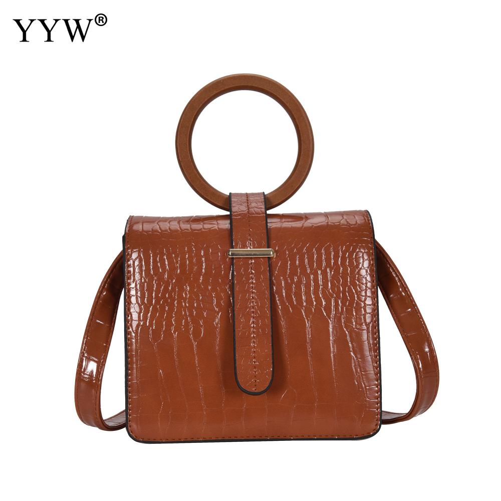 Pu Lederen Clutch Tas Vrouwen Krokodil Graan Kleine Crossbody Tassen Voor Vrouwen Trend Handtas Schoudertassen Vrouwelijke Toevallige Bakken