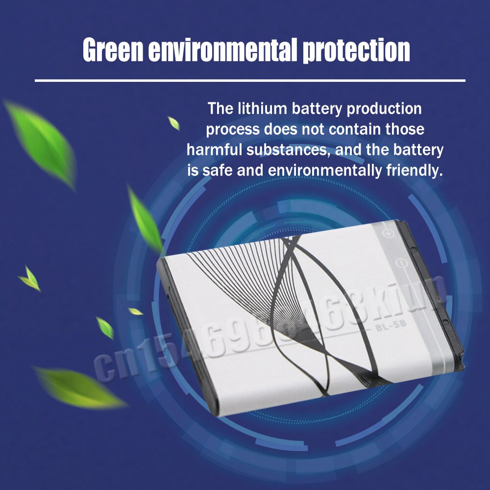 1-20PCS 890mAh BL-5B BL5B BL 5B Replacement Lithium Phone Battery For Nokia 5140 5300 5320 N80 N83 6120C 7360 3220 3230 5070