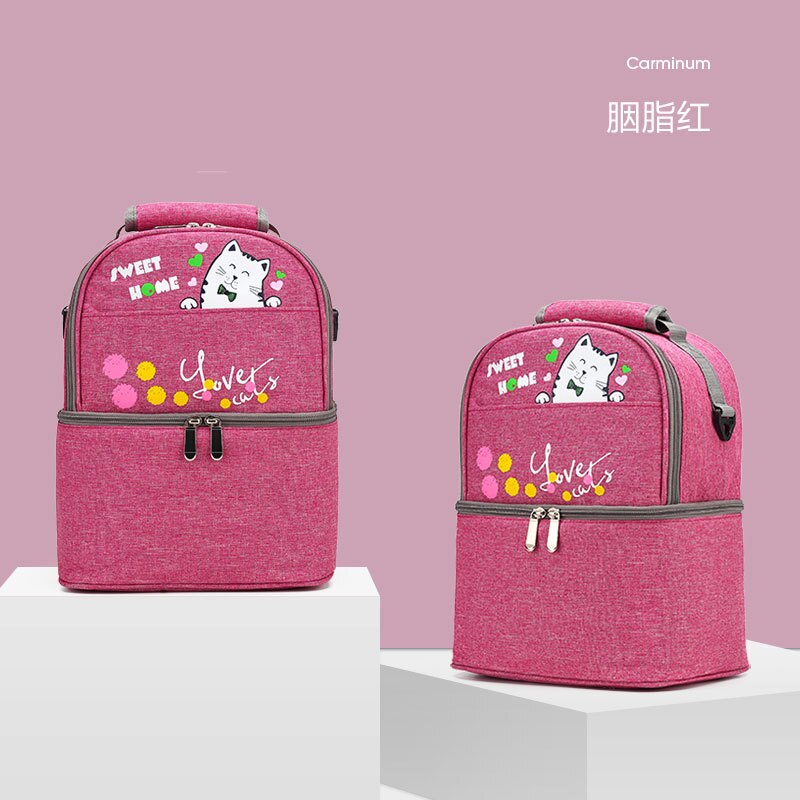 Sac à langer double couche pour maman, petit sac à dos pour maman, sac à langer pour bébé, organisateur de poussette, sacs isolants pour déjeuner: A2