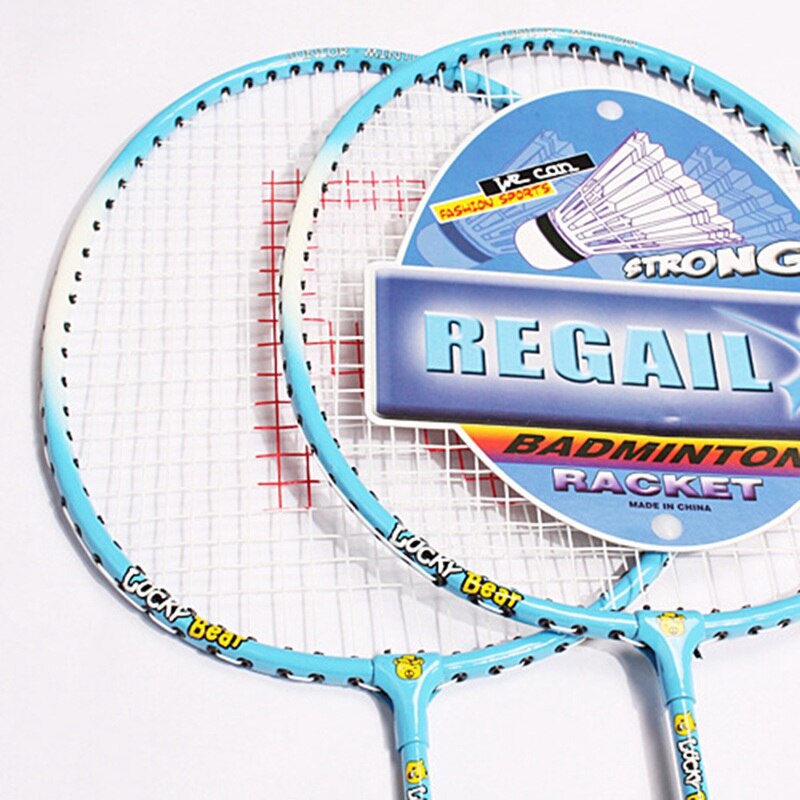 Badmintonracket barn sport träning racket utomhus sport spela badminton set barn casual aluminium racket