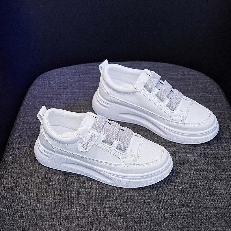 Effen Witte Schoenen Herfst Student Loopschoenen V... – Vicedeal