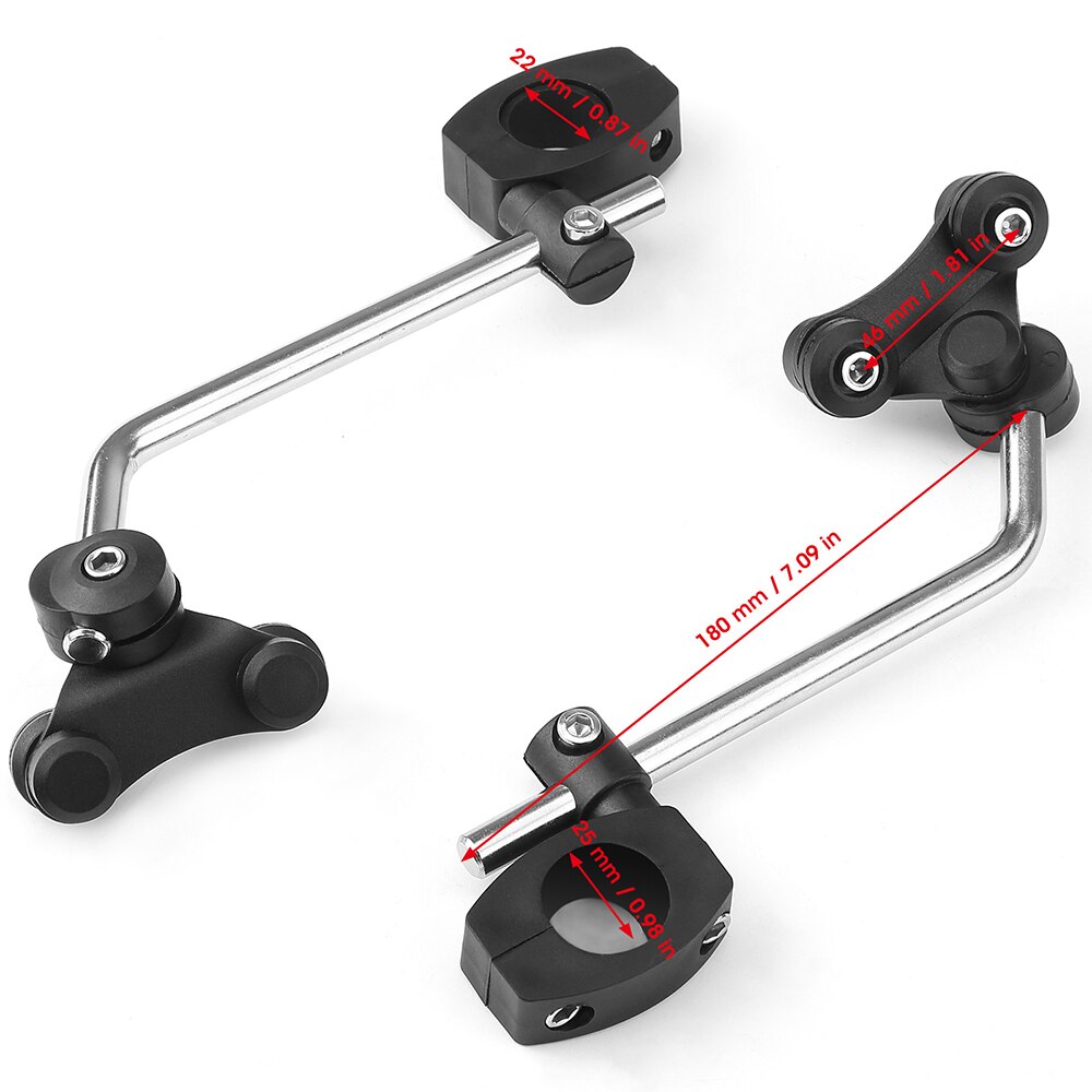 Windscreen Bracket Motorcycle 7/8" 22mm / 1" 25mm Standard Handlebar Windshield Mount Clamp For KAWASAKI NINJA 400 Z650 Z750