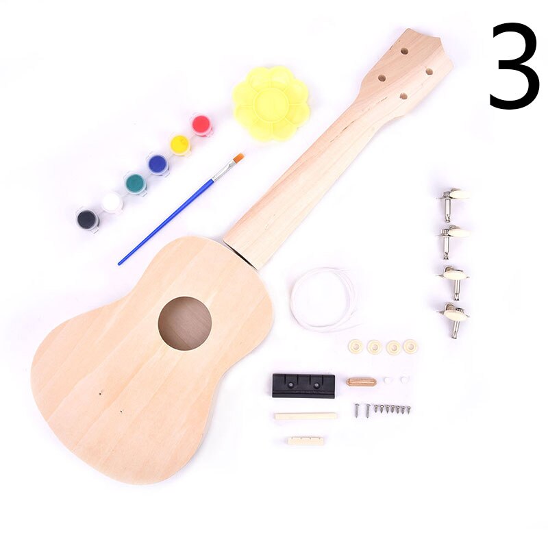1 Pc 21" Ukulele Kit Musical Hawaiian Guitar With Bag, Tuner, Strap, Picks & More: 3