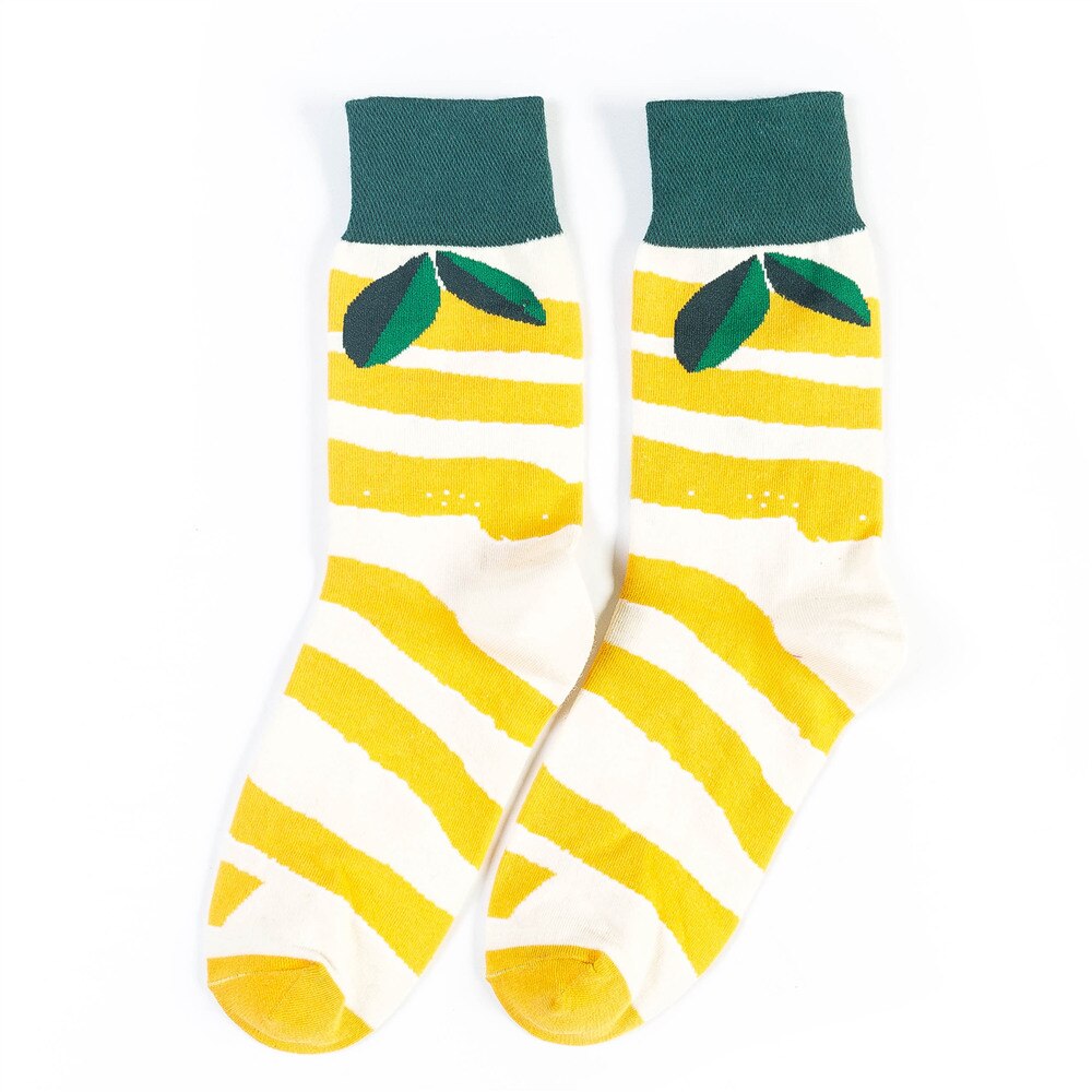Drôle volcanique Chili Pizza Hamburger frites à motifs hommes heureux coton chaussettes affaires hip hop sport harajuku équipage: 20