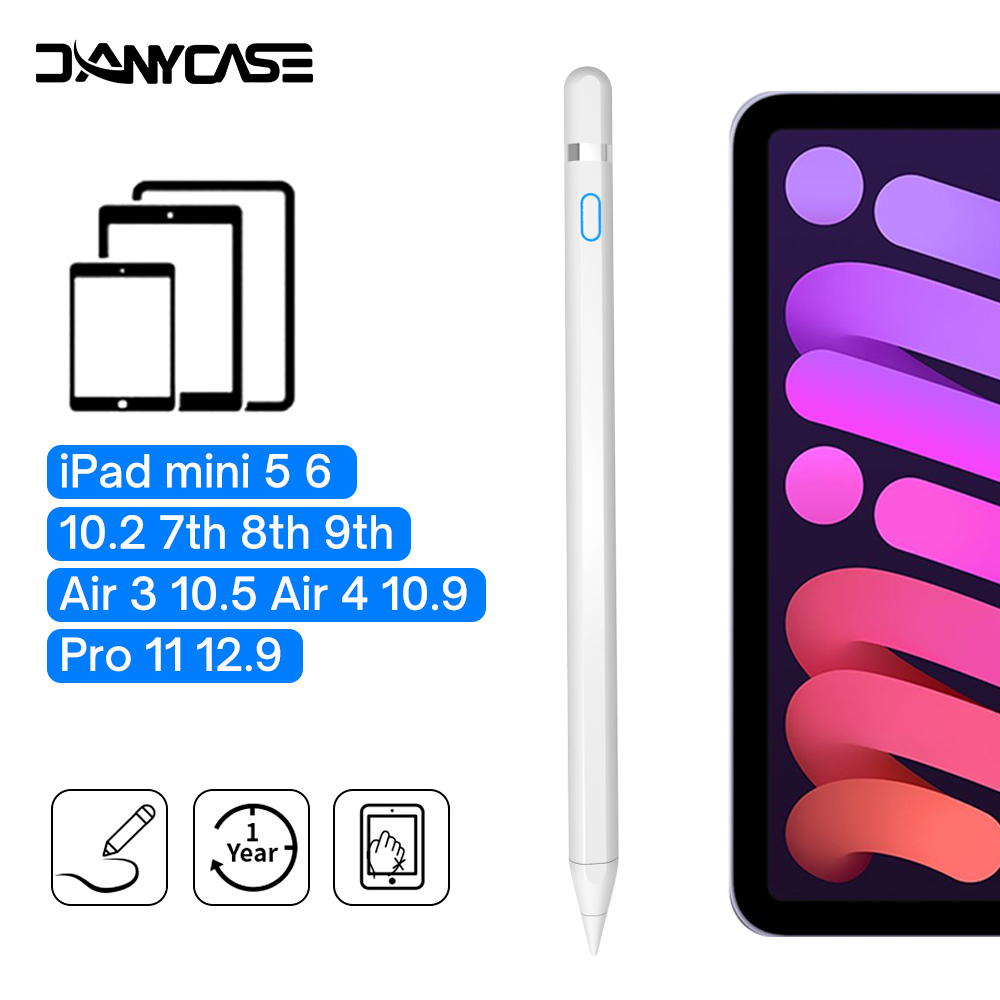 For iPad Pencil Apple Pen Stylus for iPad mini 6/5 Air 4 10.9 10.5 Pro 11 12.9 10.2 7/8/9th Gen Touch Pen 애플펜슬