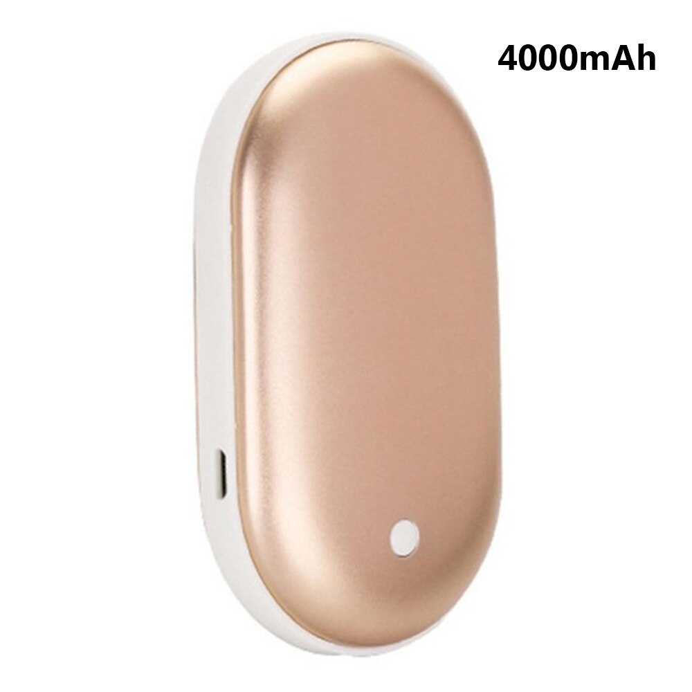 5200mAh 5V Cute USB Rechargeable Portable Battery LED Electric Hand Warmer Heater Travel Home Mini Pocket Warmer: B2 golden
