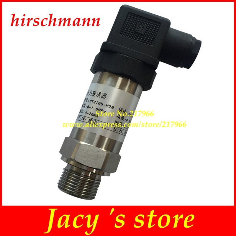 Diffusion Silicon Pressure Transmitter 4-20ma Ceramic pressure Sensor water liquid oil waterproof aviation hirschman connector