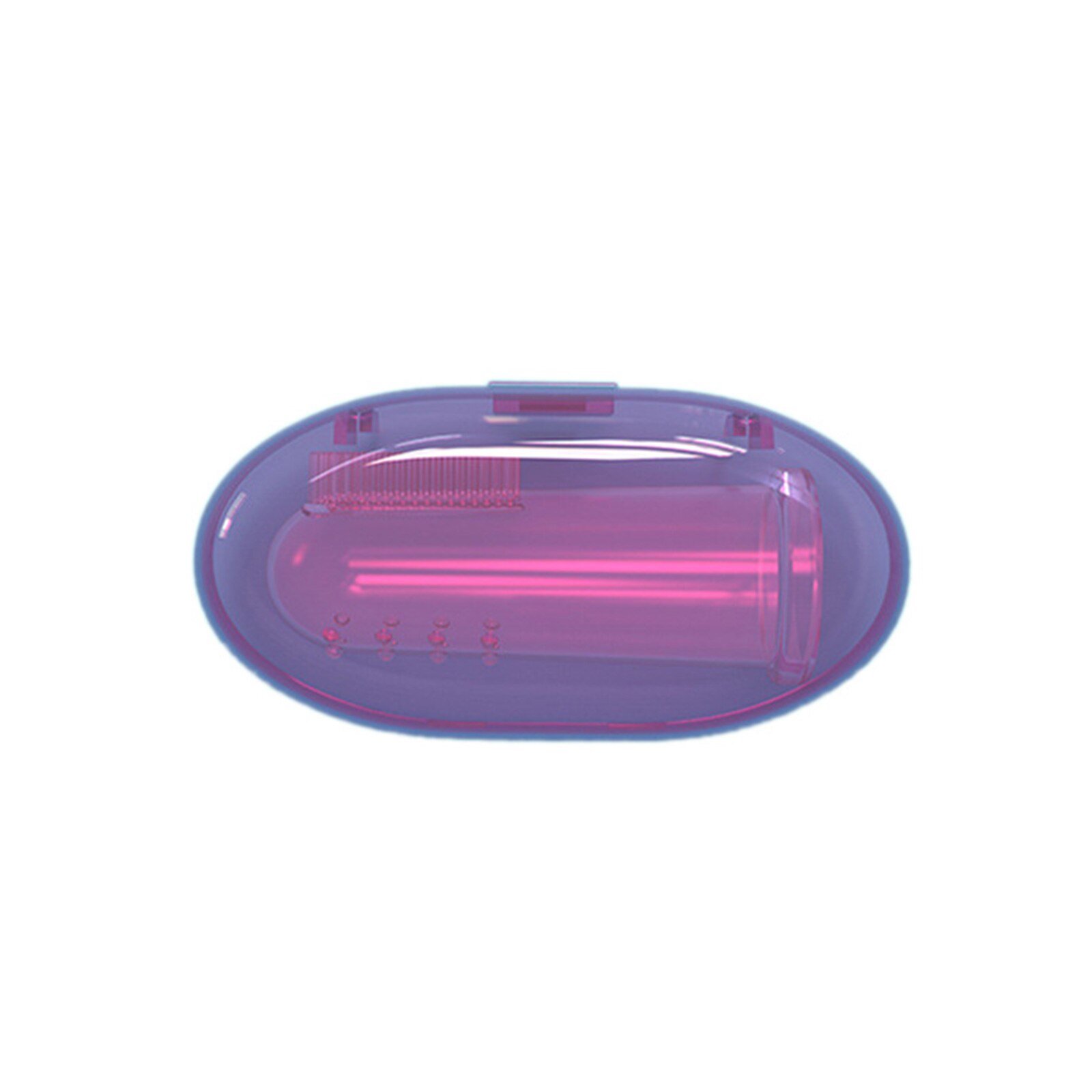 Baby Toothbrush Portable Multifunctional Silicone Toothbrush with Storage Box for Baby Girls and Boys: Purple 1pc