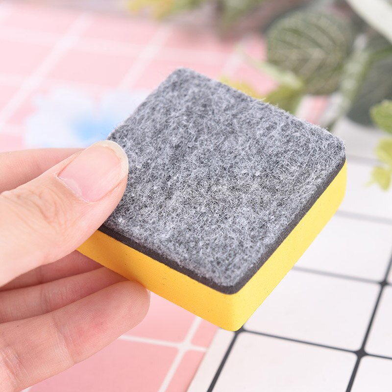 Juego de 2 borradores magnéticos para pizarra blanca, marcador de borrado en seco, limpiador de pizarra blanca, suministros para escuela y oficina, 5,2x5,2x2CM