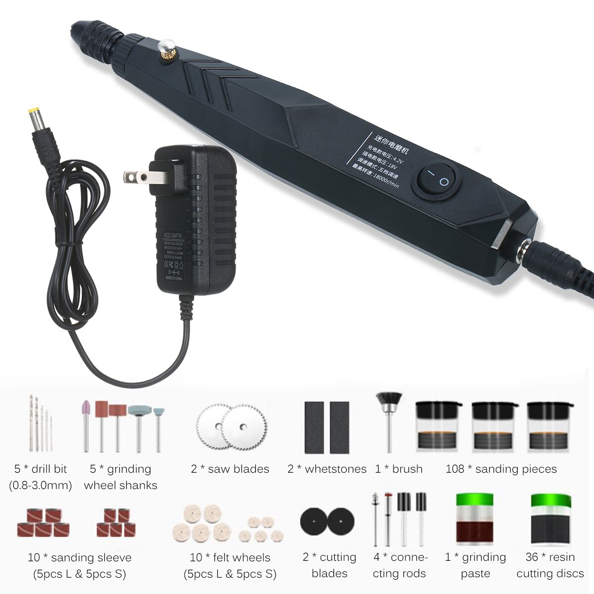 Cordless Rotary Tool Electric Grinder Mini Rechargeable Cordless Electric Grinding Polishing Drilling Cutting Engraving Machine: Type2