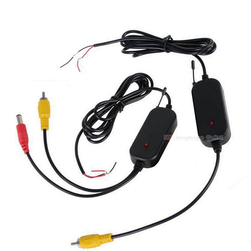 Trådlös 2.4 ghz sändare/mottagare set 12v med bilbackkamera backkamera 7 led ir mörkerseende parkeringshjälp