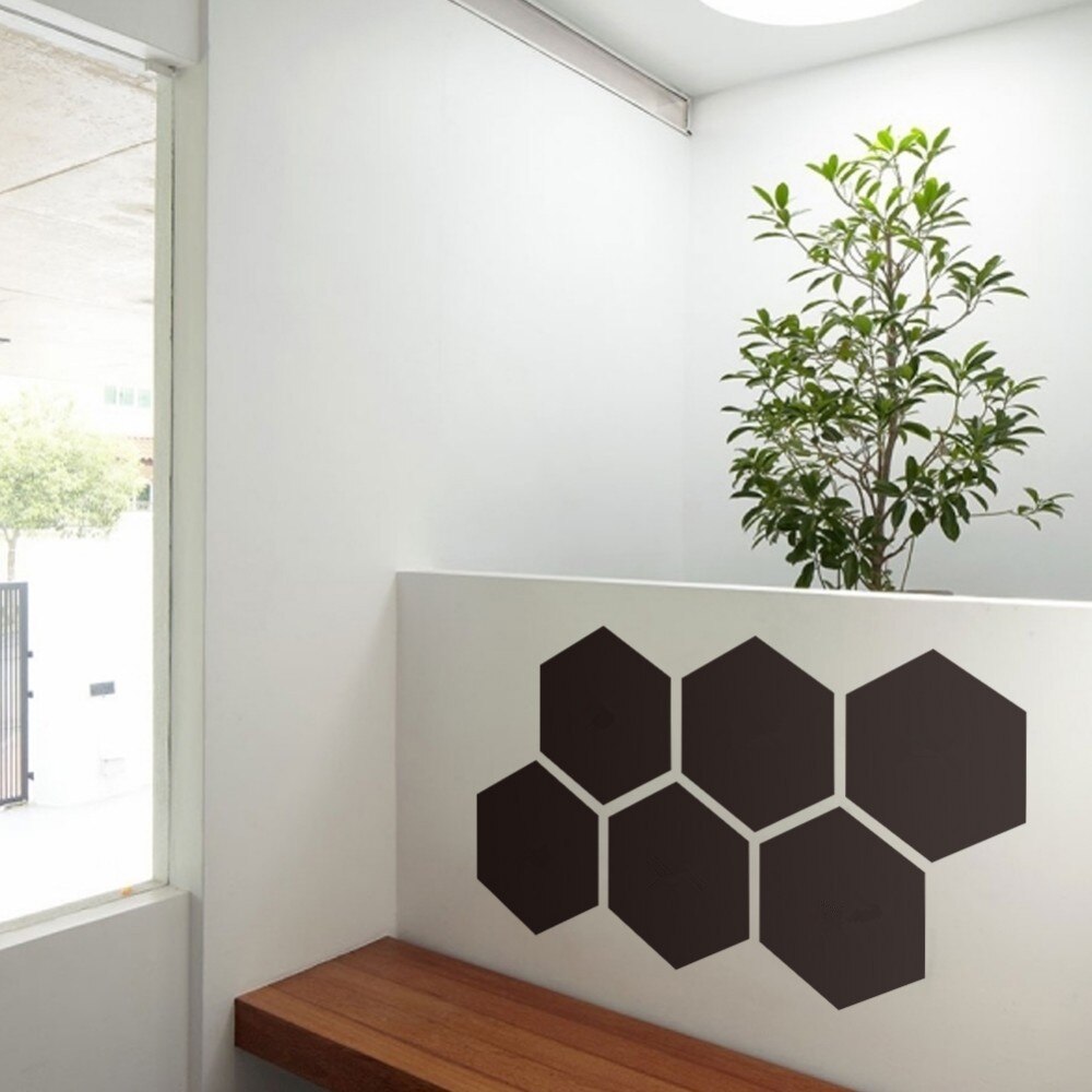 Sekskantet form tavle væg klistermærker til stuen spisestue sletbart tavle hjem dekoration mærkat aftagelig vinyl plakat