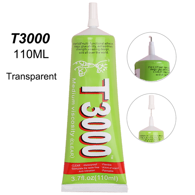 110ml T7000 Telefon Glas Anzeige Super Kleber Metall Kunststoff Klebstoff Textil Stoff Kleidung T7000 Telefon Bildschirm Reparatur Werkzeug: T3000 110ML