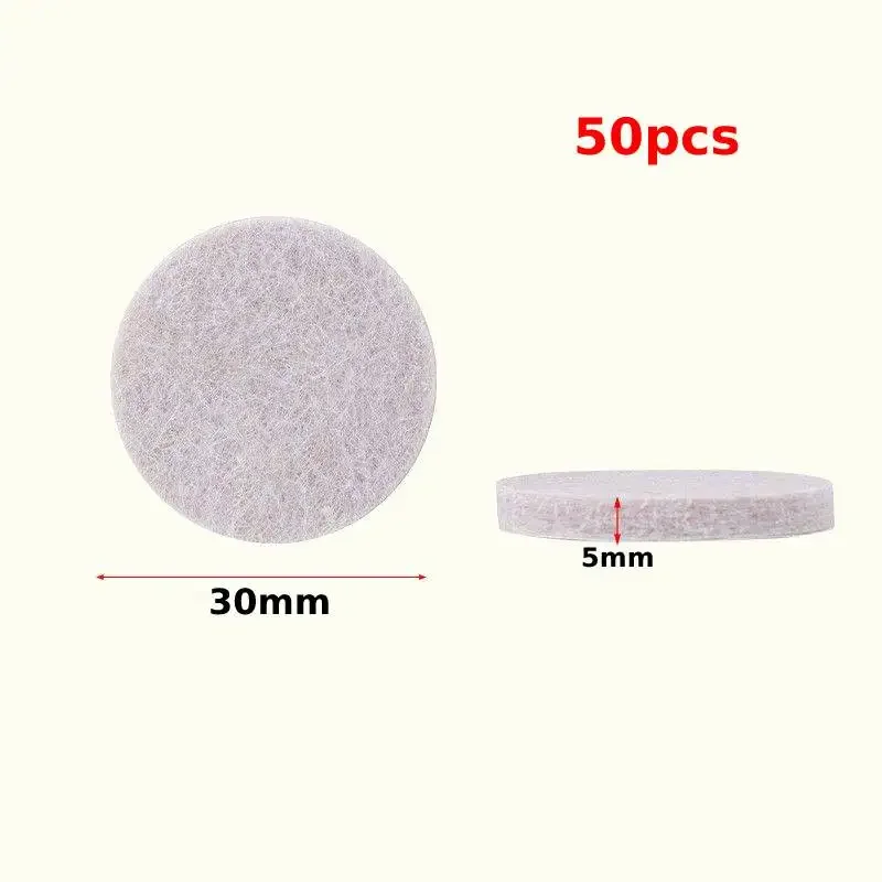 Felt Furniture Pad Round Chair Legs Anti Scratch Floor Protector Self-Adhesive Furniture Sliders for Hardwood Floors Table Couch: Gold