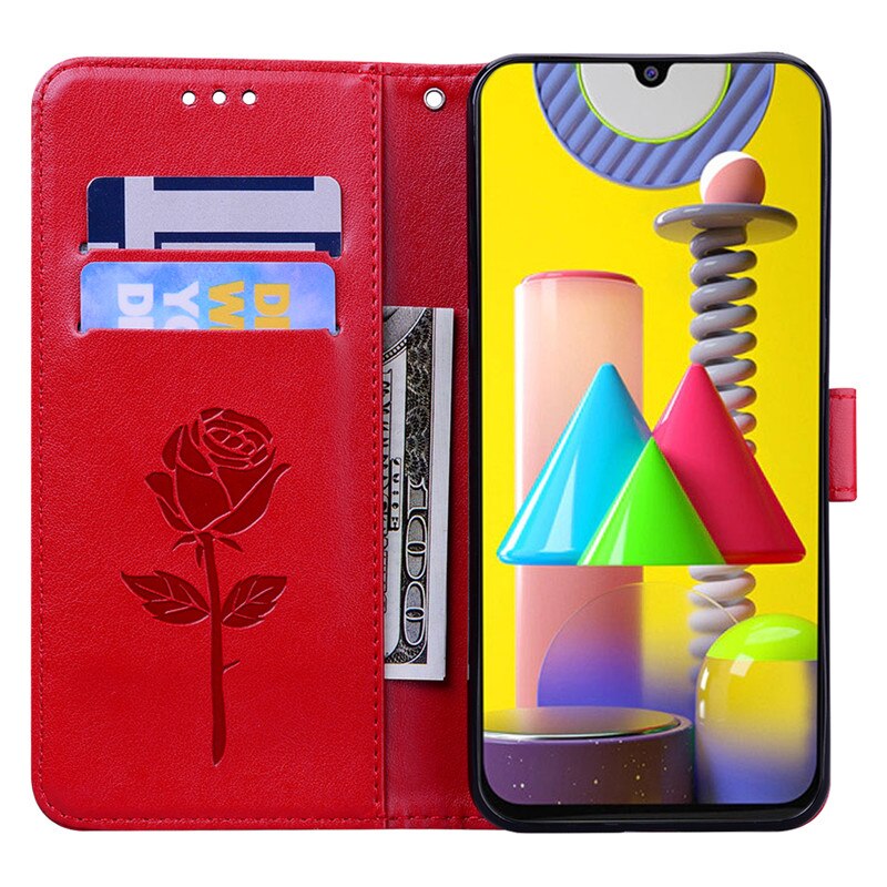 For Samsung Galaxy M31 Case Kickstand PU Leather Mobile Phone Case For Samsung M31 M315F M315 SM-M315F/DS Wallet Case Cover 6.4"