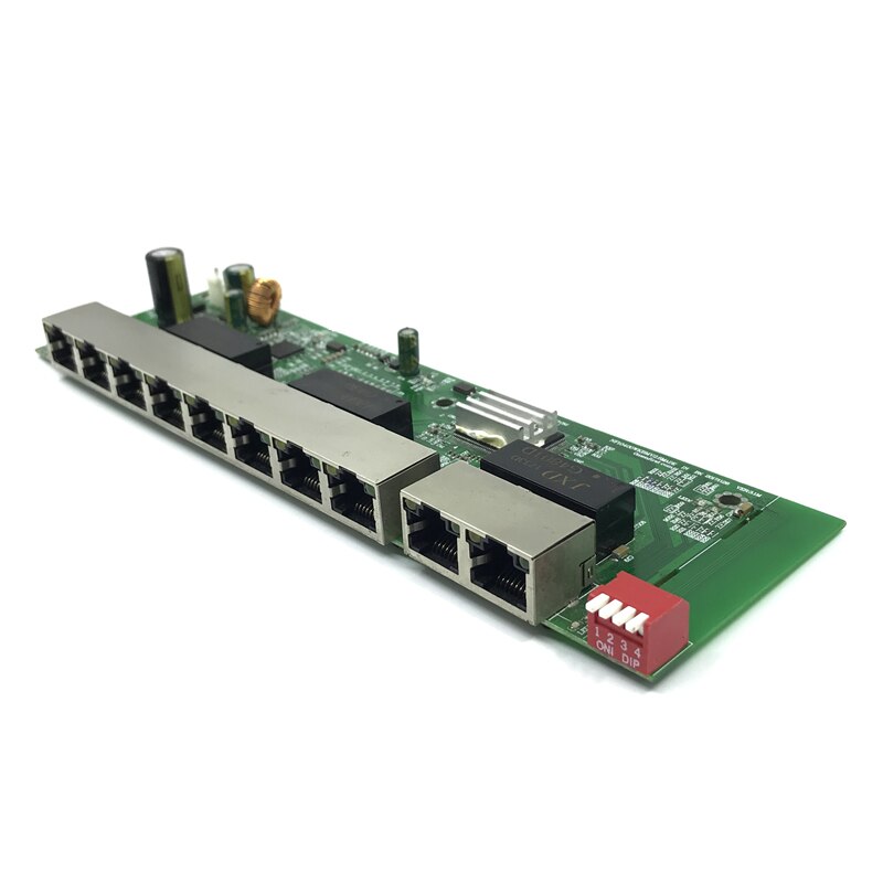 Portas gigabit poe switch não gerenciado 8*10 10 100/100mbps POE porto; 2*10/100/1000 mbps porta de Ligação; porta 280M switch poe NVR