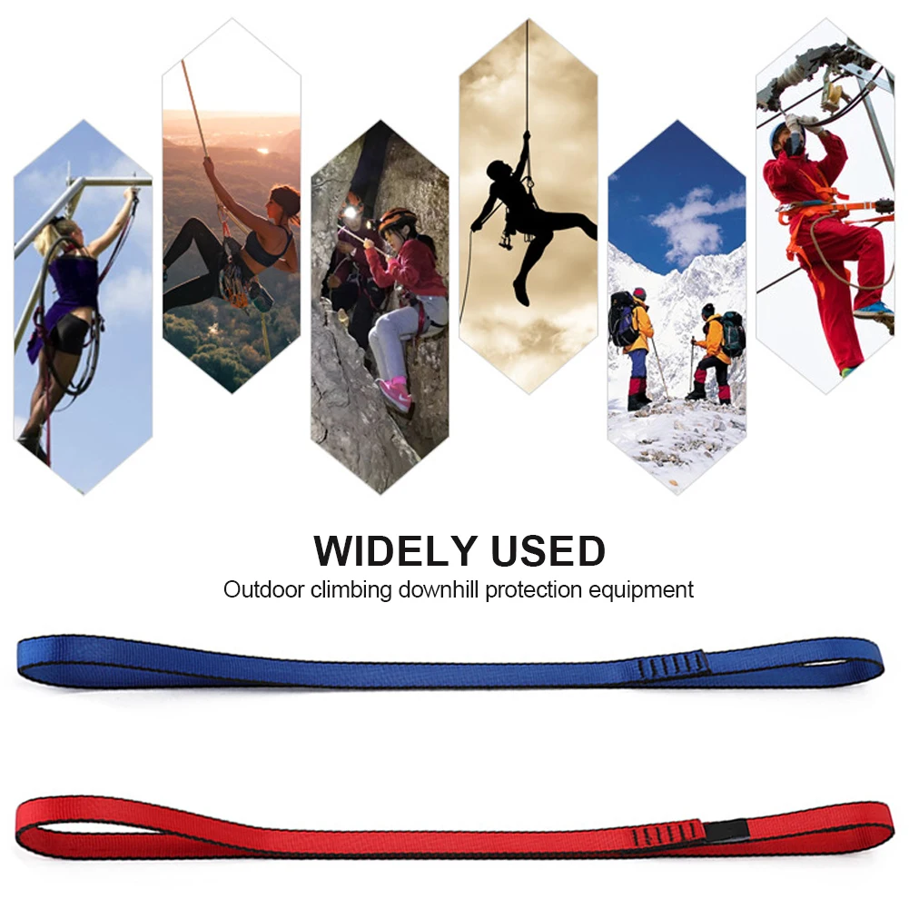 Ceinture d'escalade 22kN, fournitures de protection, ceintures portables en Polyester haute résistance, équipement d'extérieur