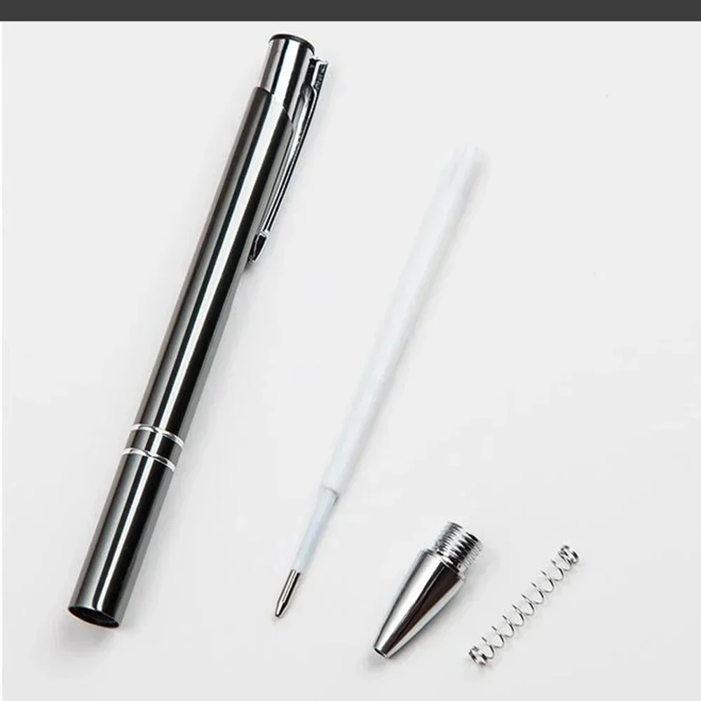 100 stuks reclame metalen balpen blanco pennen voor doe-het-zelf creatieve zakelijke multifunctionele pen