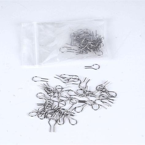 100 stk/sæt høj temperatur modstand wolfram wire hængende affyringskrog hoppe ringe keramik ornament bøjle u form kroge: Default Title