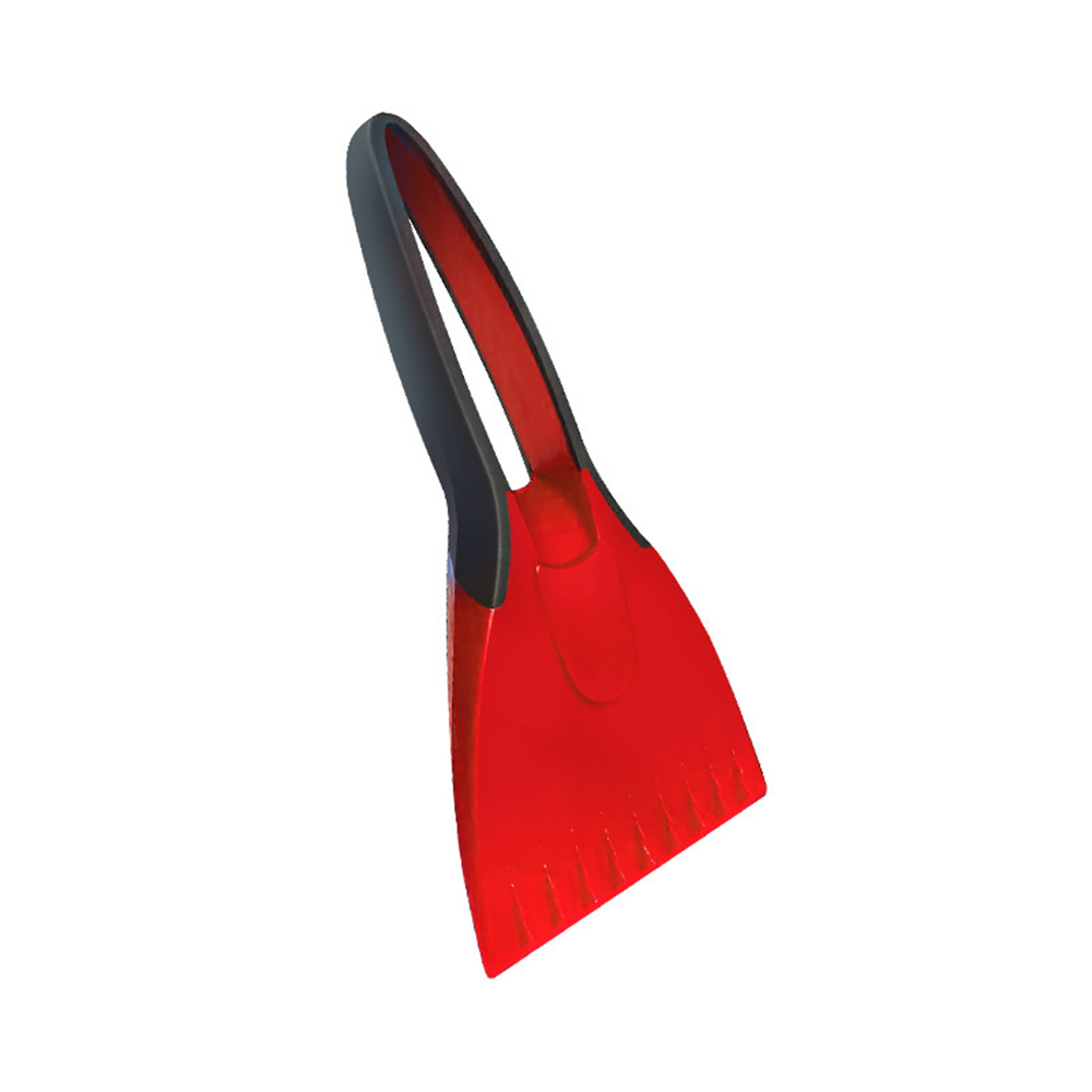 Rascadores de hielo para coche, pala de nieve de silicona para coche, mango suave, eliminación de raspador de hielo, herramientas de limpieza de nieve para invierno, accesorios para automóviles: Verde