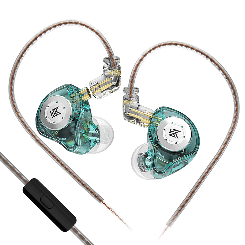 KZ edx pro auriculares dinámicos en el oído Monitor Hifi auriculares con cable bajo estéreo juego música auriculares con cancelación de ruido: YELLOW
