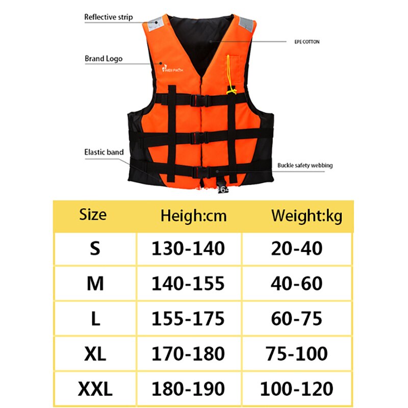 WELLPATCH Men Women life vest Swimming Boating Surfing Sailing Swimming vest EPE Polyester safety Float jacket