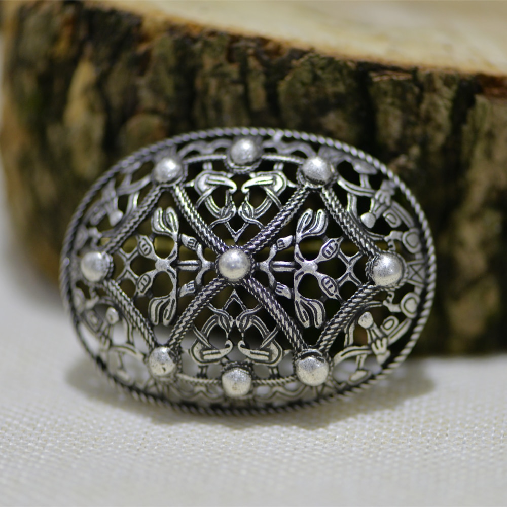 LANGHONG 1pcs Nordic Vikings Brooch Sweden Scandinavian Viking brosch jewelry Talisman