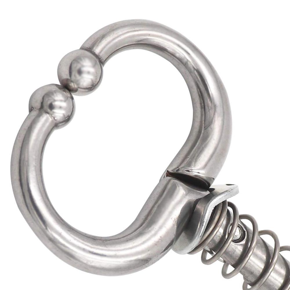 1Pcs Stainless Steel Bull Nose Ring Animal Husbandry Bull Nose Traction Ring Spring Type Bull Nose Pliers Commodity Binding Tool