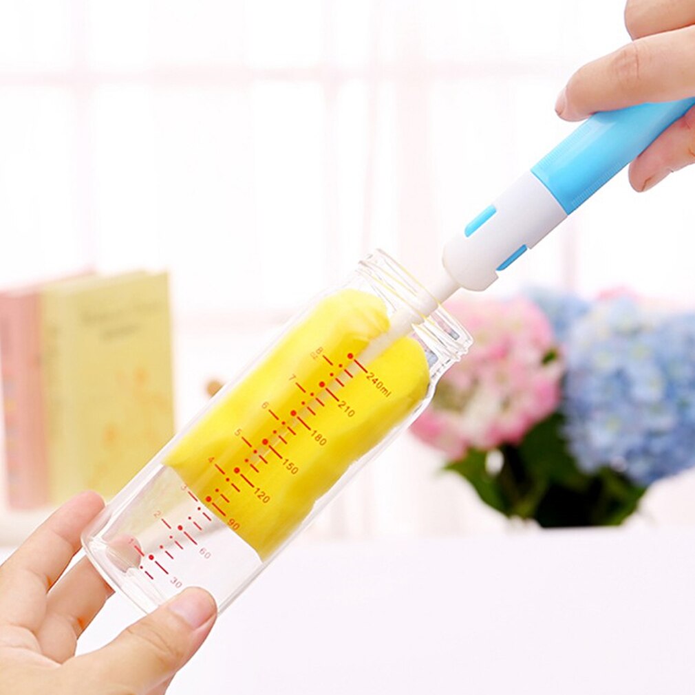 7Pcs/set Baby Bottle Brushes Brush 360-degree Rotating Head Cleaning Washing Brush Tools Straw Brush Set