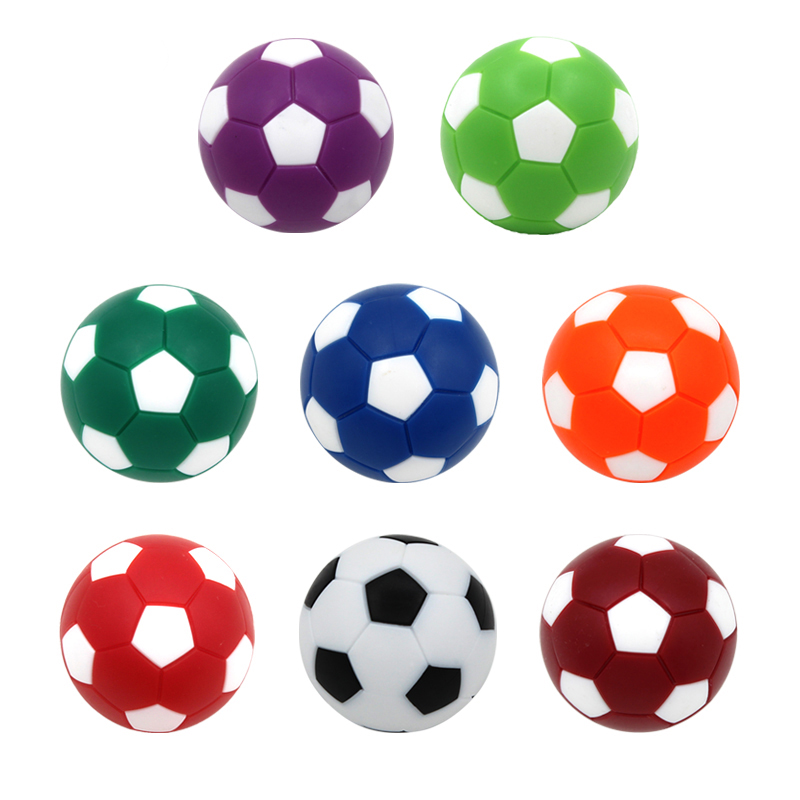 6PCS/lot 32mm Small Soccer Ball Mini Table Football Balls Black White Soccer Ball for Entertainment Flexible Trained Relaxed Toy