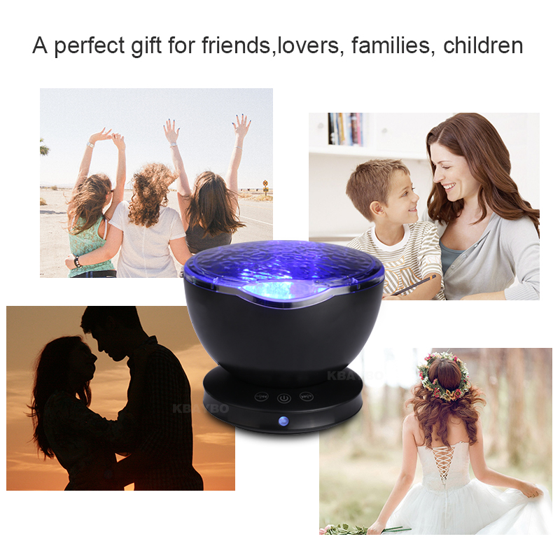 Baby Lichtgevende Speelgoed Nachtrust Light Star Sky Ocean Wave Muziekspeler Projector Lamp Baby Kids LED Slaap Sussen Lichten