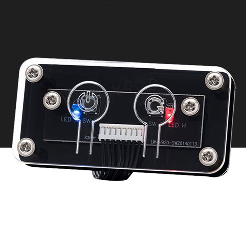 Desktop Computer Switch External Power Switch Power Button+Restart Button PC Case Power Supply Button