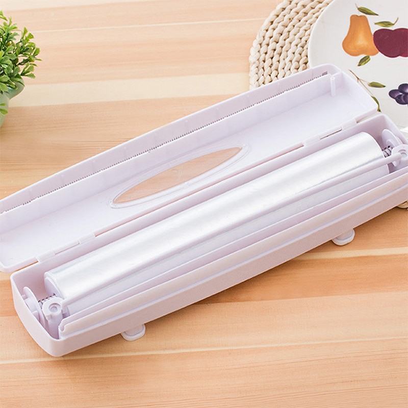 Plastic Wrap Cutter Cutting Box Food Wrap Cling Film Dispenser Aluminum Foil Wax Paper Cutter Kitchen Tool