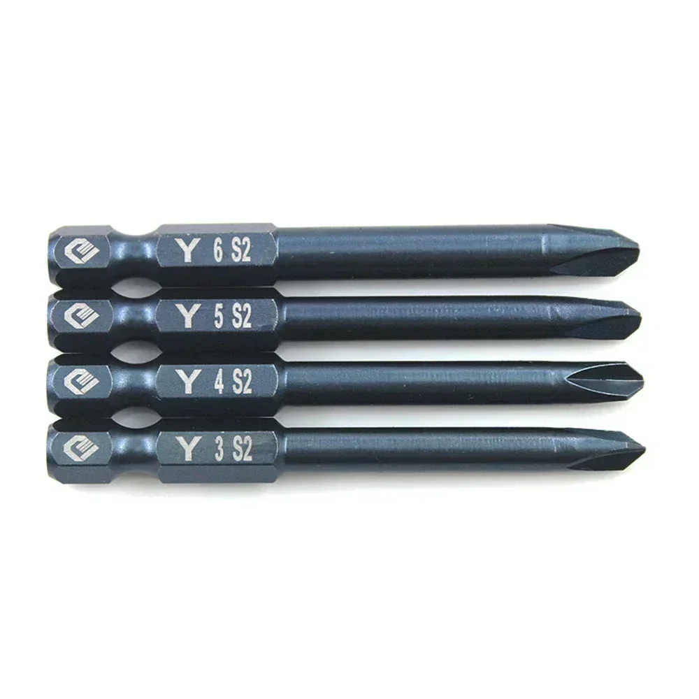 4Pcs Schroevendraaier Bit Set 65Mm Tri-Wing Elektrische Drivers Magnetische Y Tip Hoofd Y3 Y4 Y5 Y6 boor