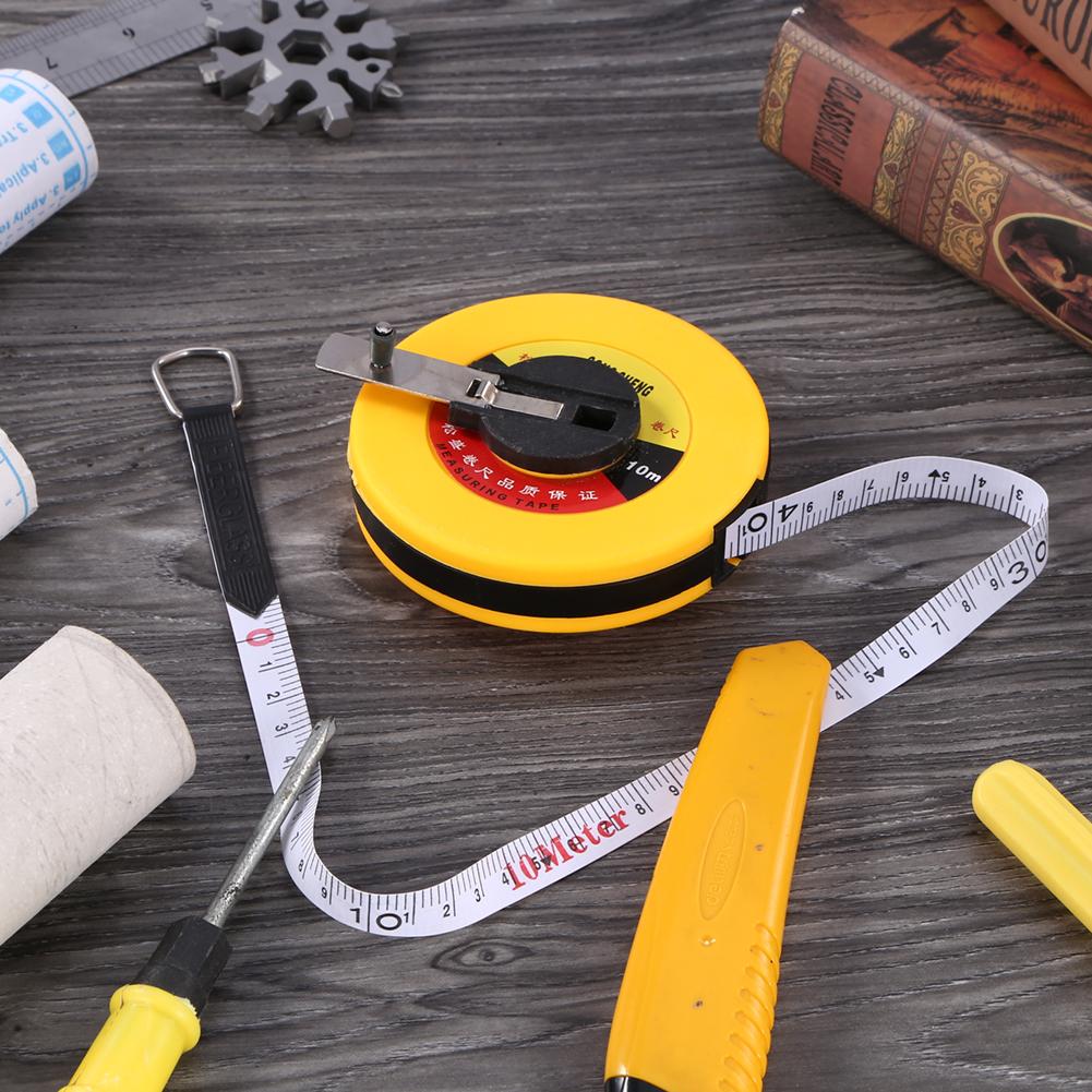 Measuring Ruler Hand Disc Flexible Ruler Measuring Tool Fiber Engineering Measuring Tape Hand Tools for Engineer 10/15/20/30/50m