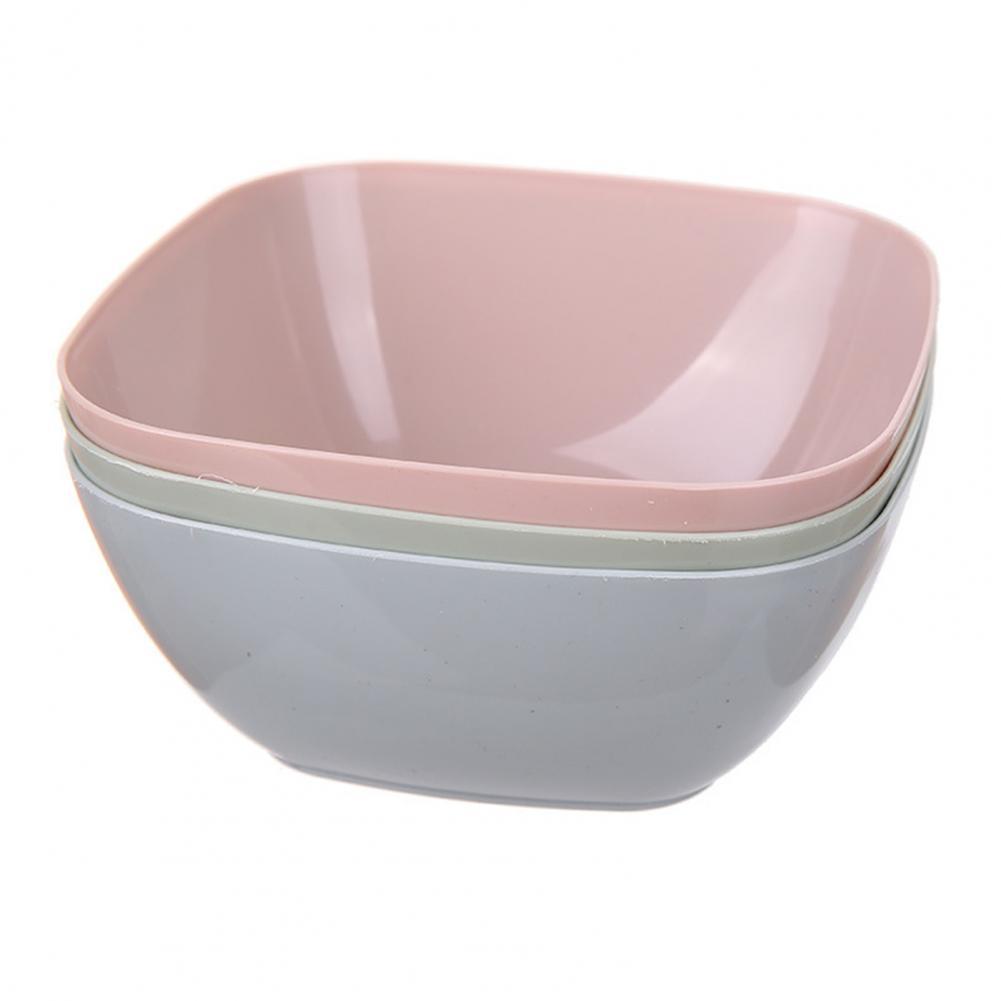 Vierkante Saladekom - 1.4L Inhoud - Onbreekbaar Plastic Eco-vriendelijk - voor Feest Picknick Keuken