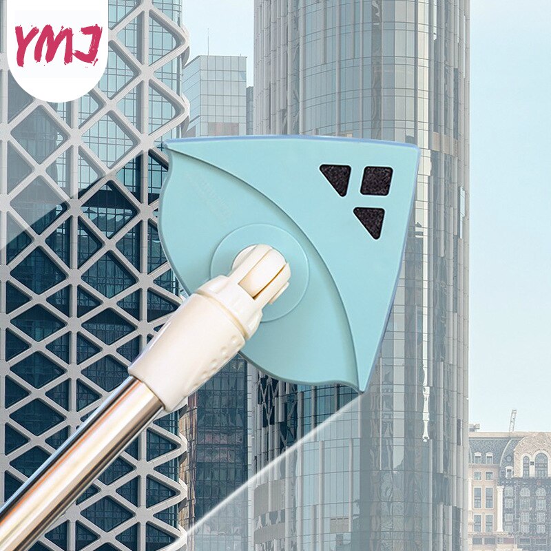 Hoogwaardige dubbelzijdige glaswisser, huishoudelijke reinigingsborstel, raamreinigingsartefact, sterke magnetische splitsbare staafwisser