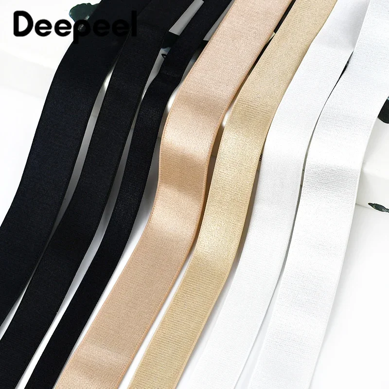 10Meters 6-40mm Bra Elastic Band for Shoulder Strap Underwear Rubber Bands Belt Stretch Nylon Webbing Tape DIY Sewing Accessory