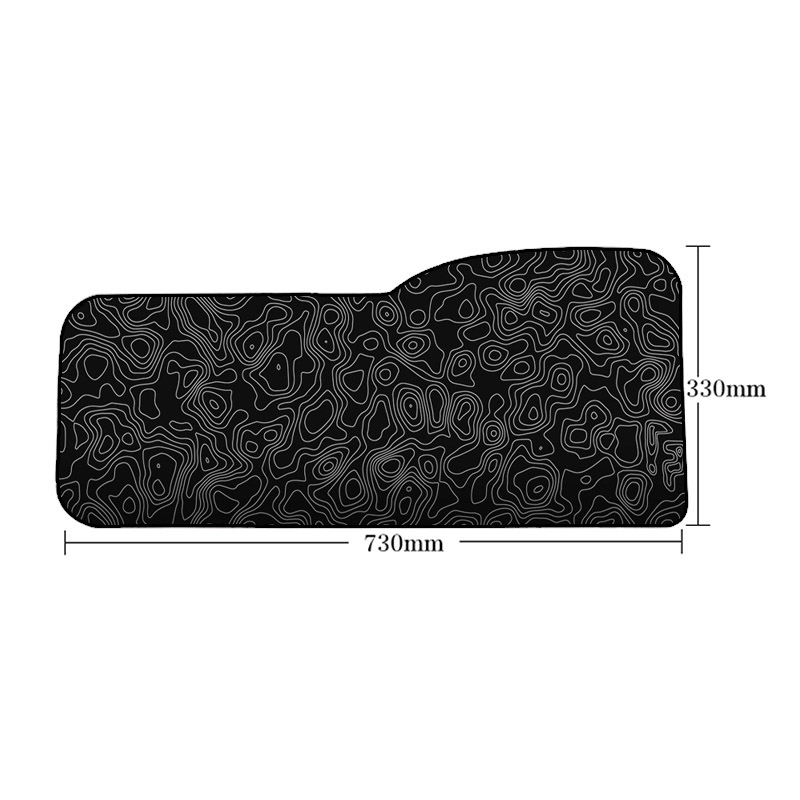 Schwarz Welle Muster Mauspads Speed Version oder RGB Leuchtenden Typ Computer Laptop Mäuse Pad Gaming Zubehör: 730X330X3MM