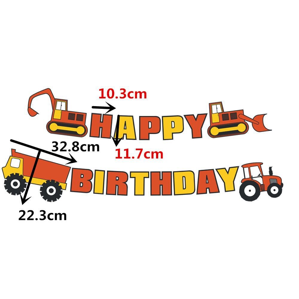 Gratulerer med dagen engineering biltema bursdagsdekorasjon gratulerer med dagen brevbanner første bursdagsgutt fest kakepynt