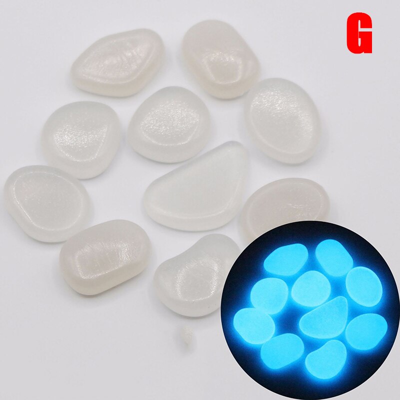 Glow in the Dark Garden Pebbles Glow Stones Rocks for Walkways Garden Path Patio Lawn Garden Yard Decor Luminous Stones: G
