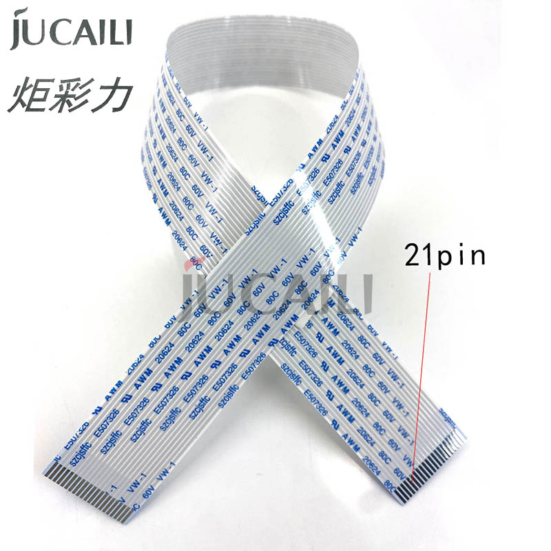 Jucaili 10Pcs 21Pins Hoofd Datakabel Een Type Voor Epson DX4 Eco Solvent Printer Printkop Platte Datakabel 21pin