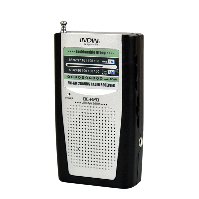 BC-R20 World Universal Antenna Radio Kit Pocket FM AM Radio