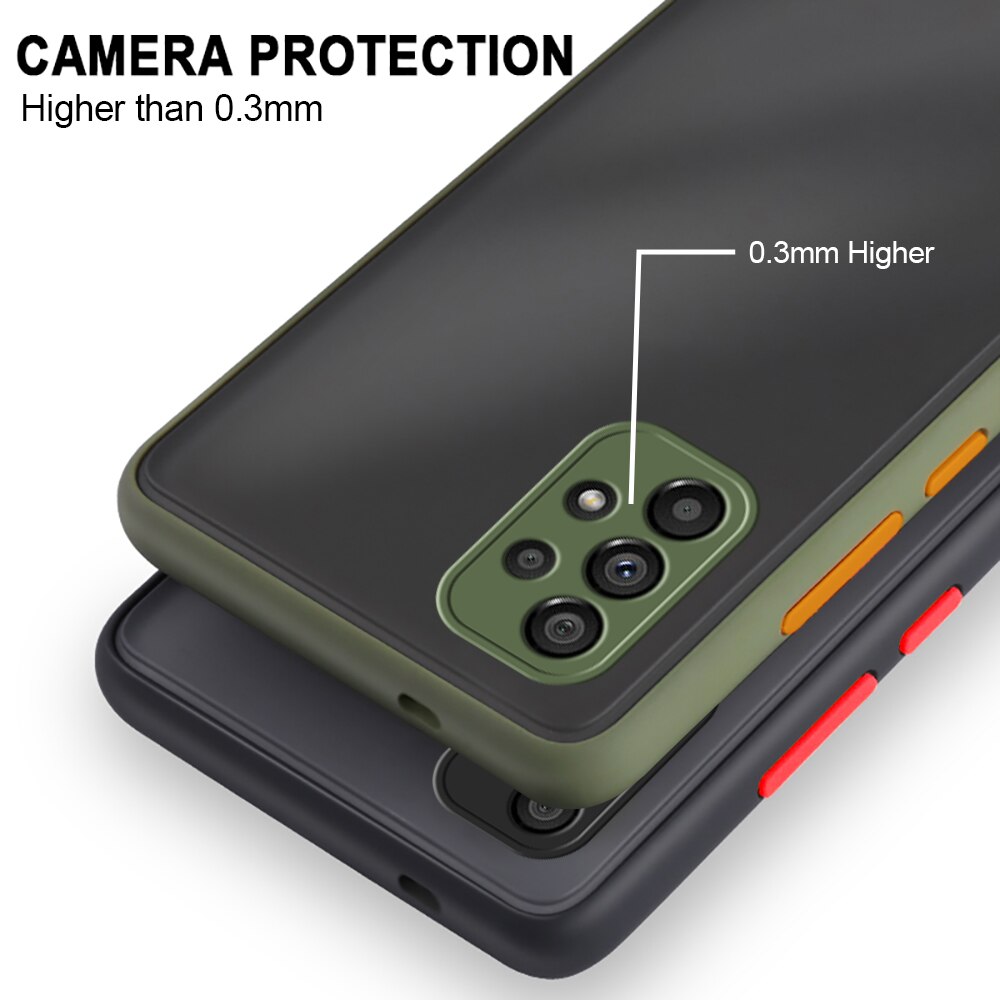 Schutzhülle aus 5g tpu-silikon für samsung galaxy  a53  a13 a33 a53 a73 a72 a52 a52s matte 5g halbtransparente handyhülle