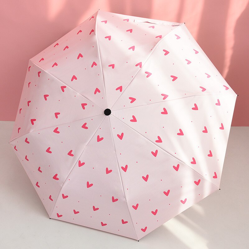 Ins umbrellas, women, sunny rain,two small fresh goddess folding umbrellas,man's sunscreen,ultraviolet sun umbrella,sun umbrella