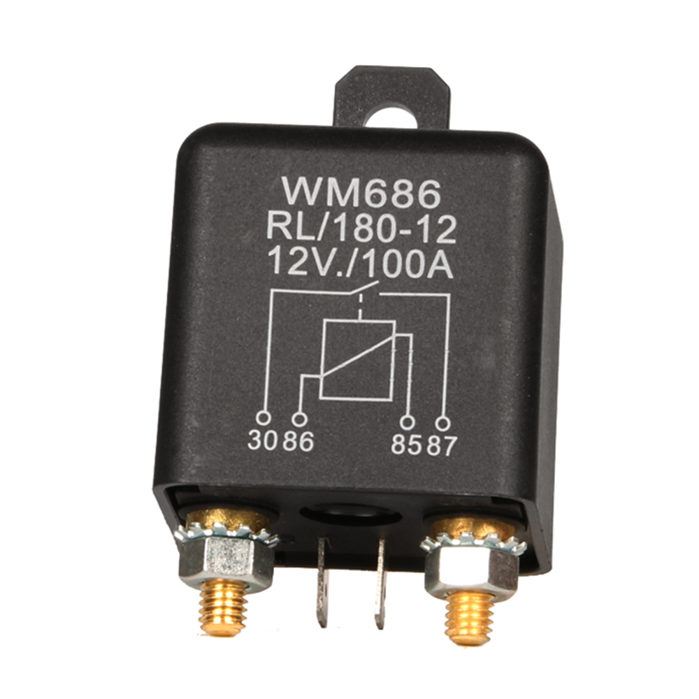 High Current Relay Starting Relay 200A 100A 12V 24V Power Automotive Heavy Current Start Car Relay Truck Motor Machinery: Bundle1