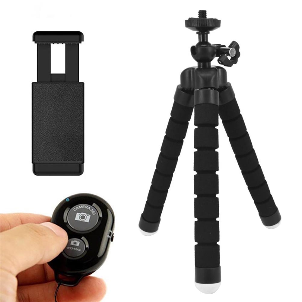 Trépied de Selfie en ABS avec pied pliable, support de support Portable Standard, filetage 1/4 à 20, pour appareil photo et téléphone Portable: Default Title