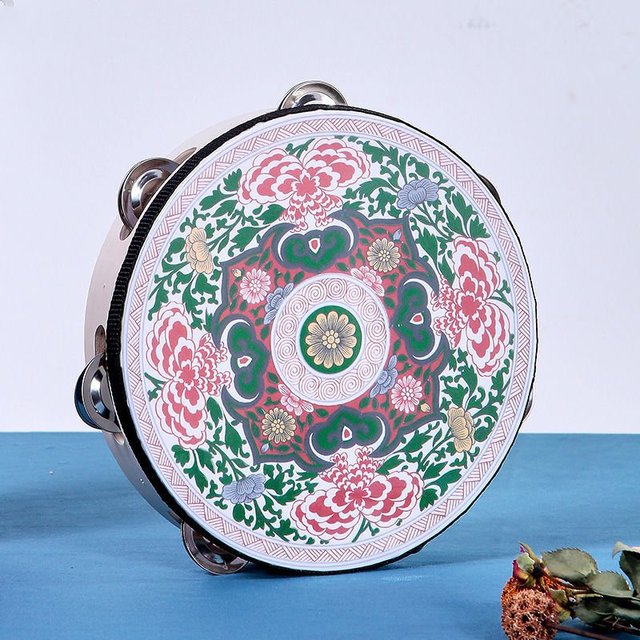 Cloches de Style ethnique, tambour à motifs colorés pour enfants et adultes, Performance sur scène Portable, Instruments de musique pour débutants,: I